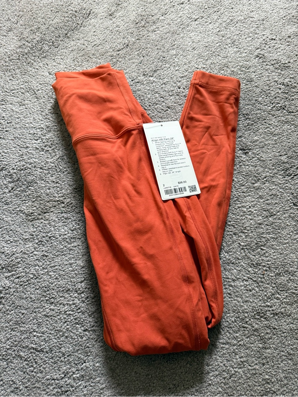 Lululemon align 28inch size 2
